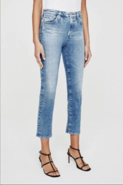 AG JeansIsabelle High Rise Crop Jeans - Courtyard