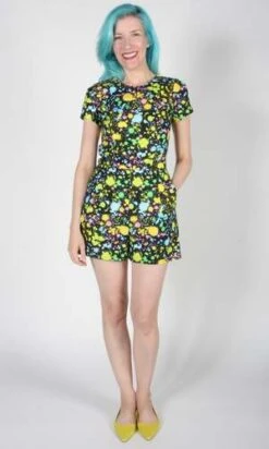 Birds Of North AmericaAkohekohe Romper - Neon Splatter