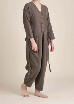 Black CranePainter Jumpsuit - Olive
