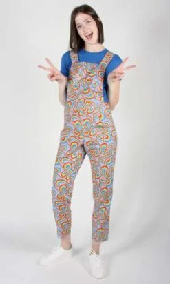 Birds Of North AmericaBunting Overalls - Rainbow Tangle