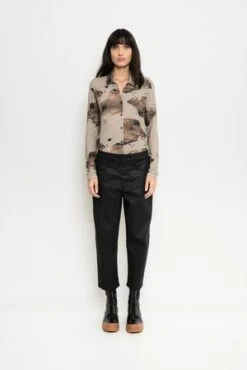 UMA | Raquel DavidowiczUma Raquel Davidowicz Moroni Coated Cropped Denim