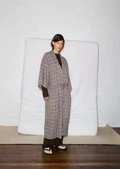 Deiji StudiosThe 02 Full Length Robe - Grandpa Check