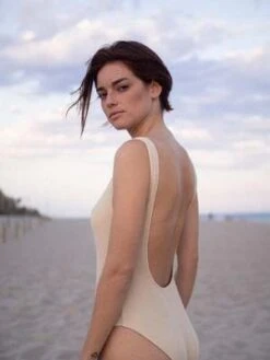 Clō StoriesCl Stories Eugnie Textured Swimsuit - Sand