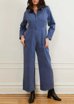 Mabel And MossEste Jumpsuit - Blue Yale