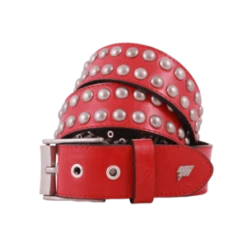 Golden GooseEyelet Belt - Red Cordura