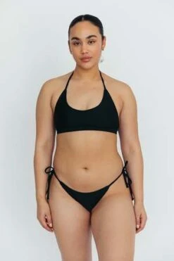 The Saltwater CollectiveHalle Halter Top - Black