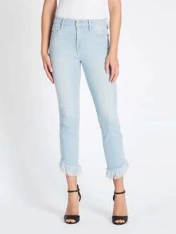 FRAME DenimLe High Shredded Raw Jean - Sydmonton