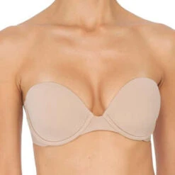 NatoriNatori Minimal Strapless Contour Bra - Cafe