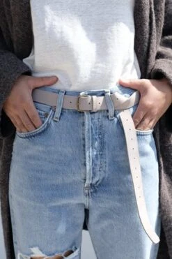 Lauren ManoogianRaw Belt - Gris