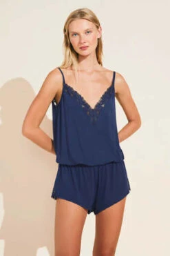 EberjeyRosalia Tencel Modal Romper - Navy