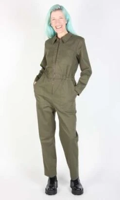 Birds Of North AmericaSS170 Rain Crow Jumpsuit - Artichoke