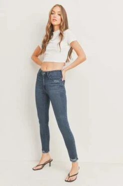 Just Black DenimThe Dressed Down Skinny - Dark Denim