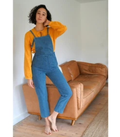 LoupNY Knot Overalls - Washed Indigo