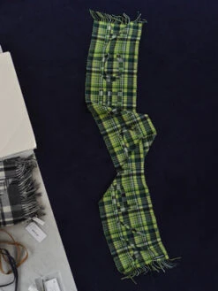 Y/projectY/Project Logo Tartan Scarf - Green